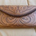 Hand Tooled Leather Wallet, Tri-fold Hand Tooled Wallet, Clutch