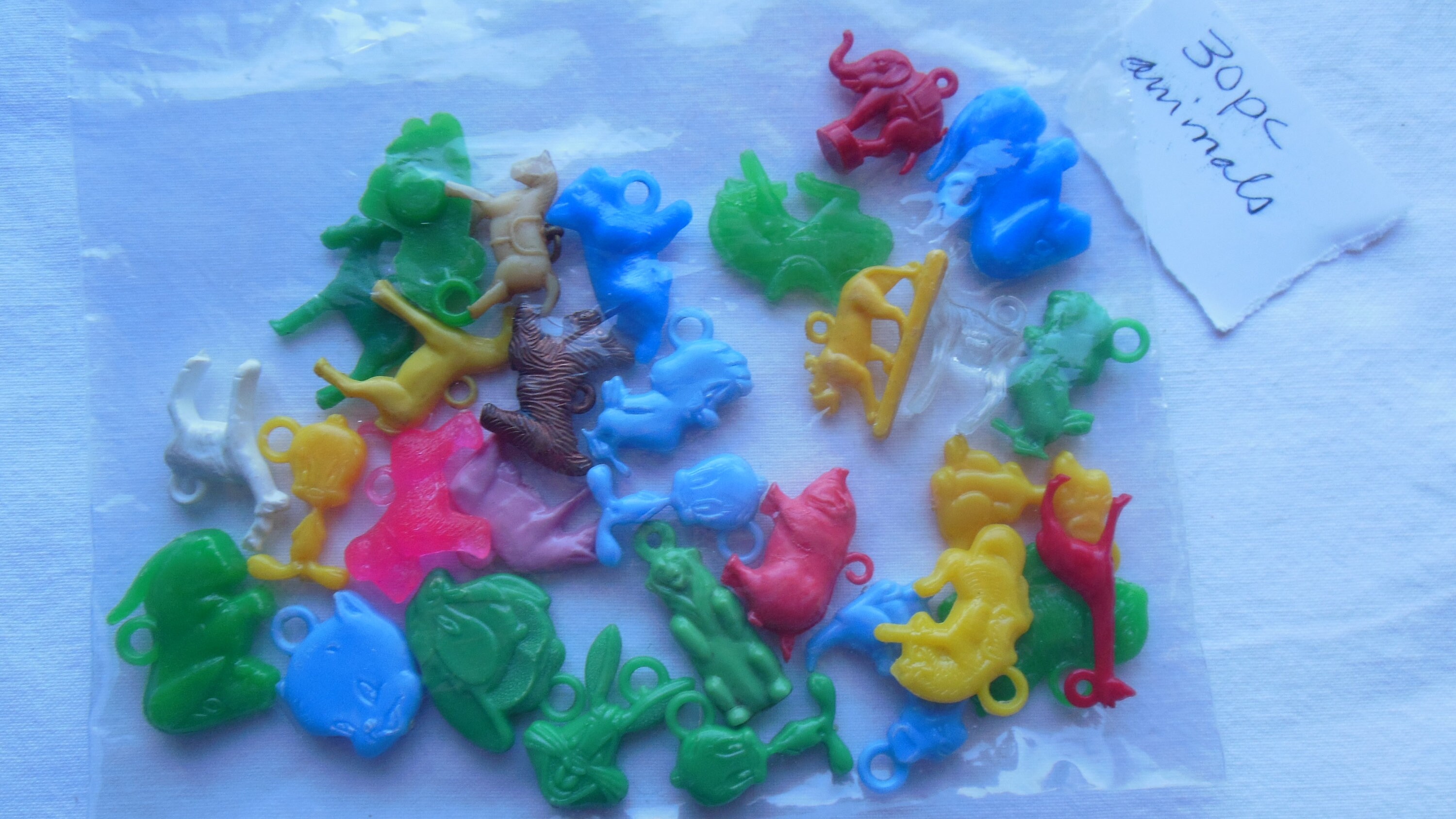 Vintage Cracker Jacks Charms All Looped ANIMALS Lot of 30 Etsy