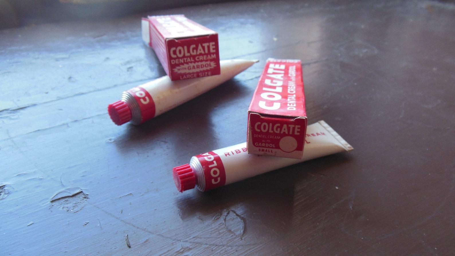 Vintage Colgate Toothpaste Tubes Boxed Old Stock 1950s Etsy