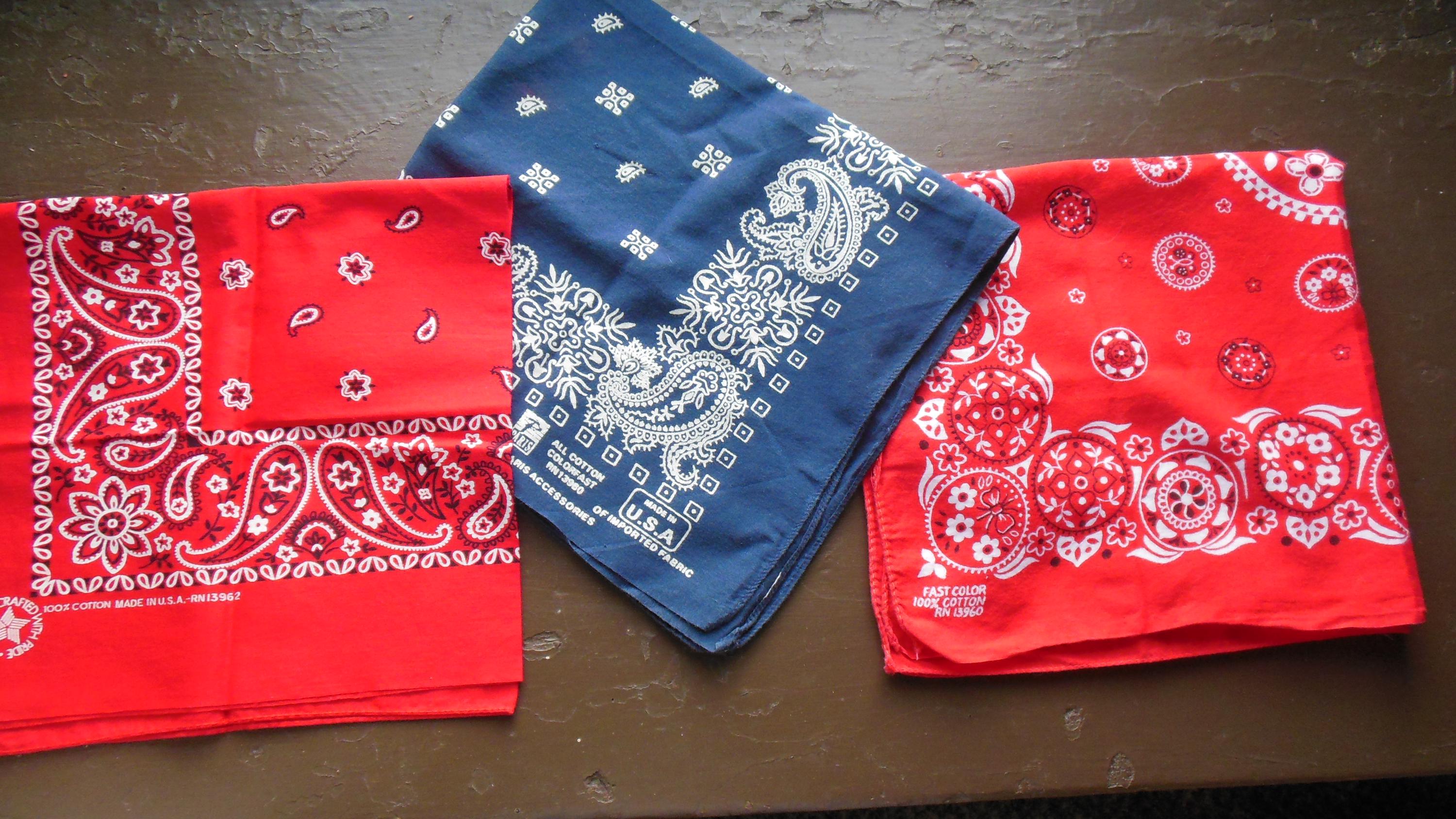 Vintage Usa Bandanna - Etsy