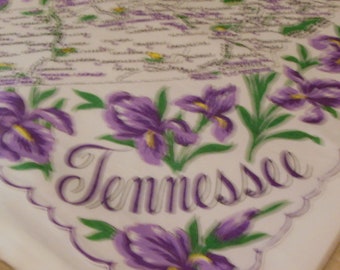 Tennessee Map Handkerchief, Novelty Hanky