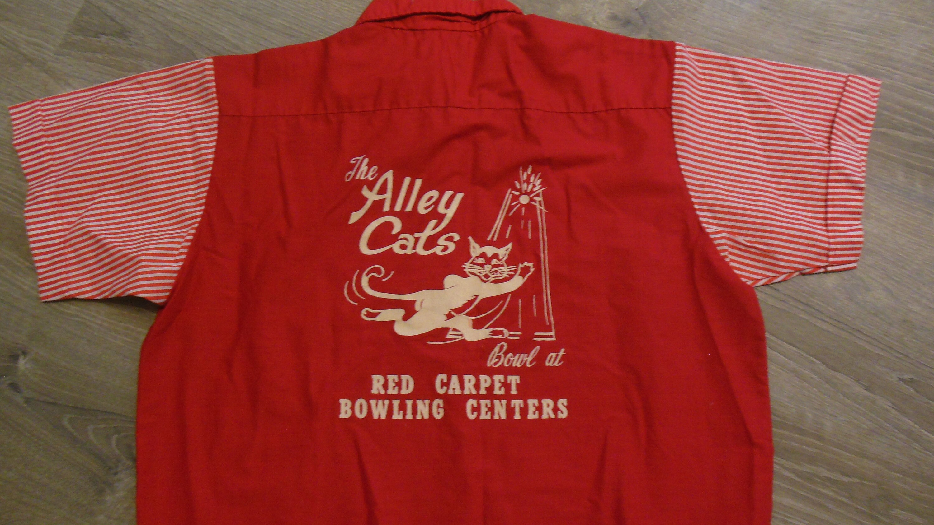Vintage Women's Bowling Shirt the Alley Cats Red Carpet Etsy