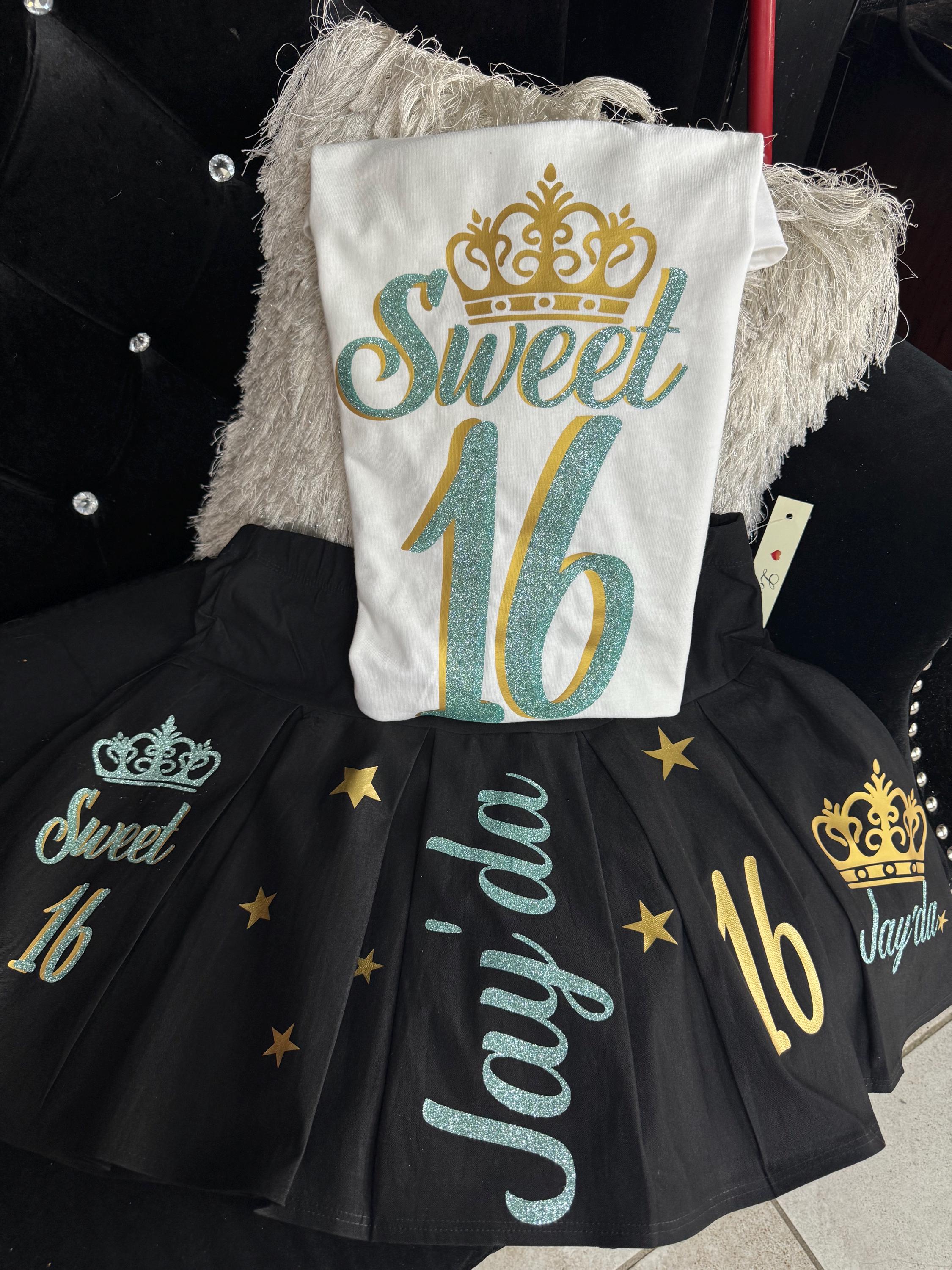 Birthday Outfit Skirt Set Women