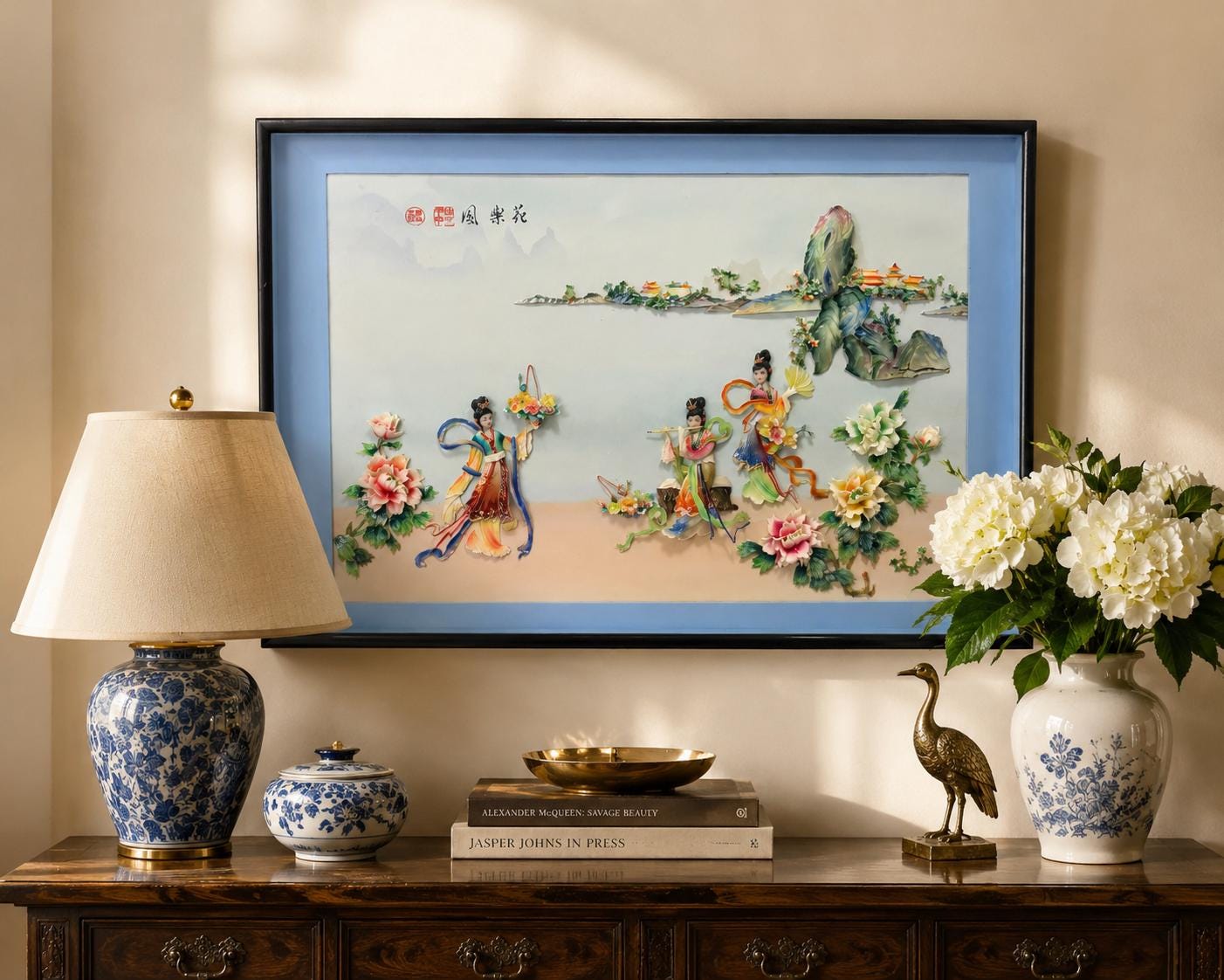 Chinese Shell Art Wall - Etsy