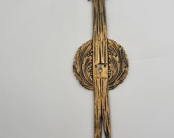 Vintage French Empire Bow & Tassel Wall Plaque - 16" Hollywood Regency Gilt Laurel Wreath Sconce Backplate - Grandmillennial Wall Decor