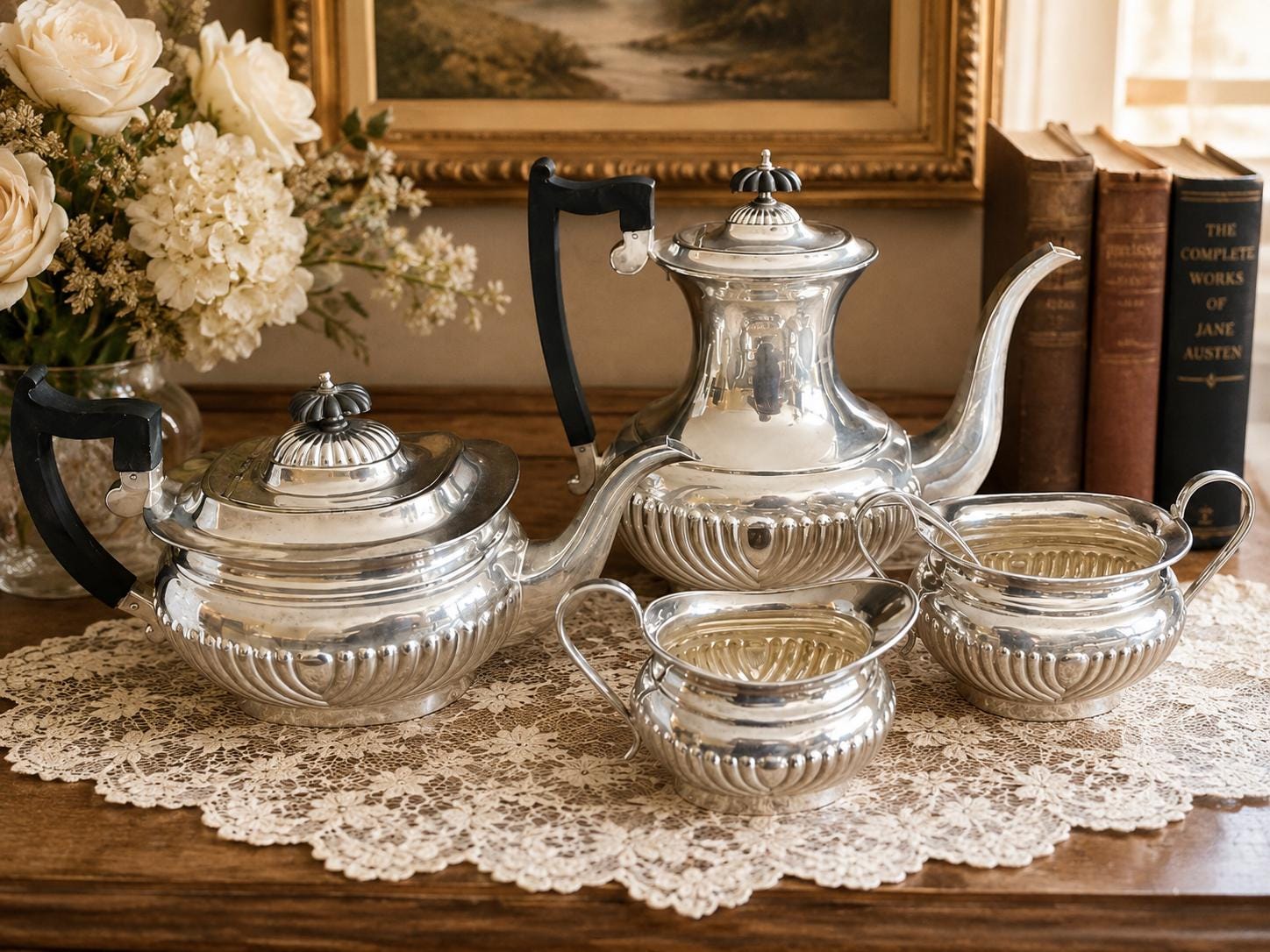 【Joseph Rodgers】 エドワーディアンのティーセット Edwardian Tea Set - Etsy
