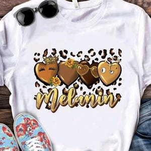 Love Melanin T-Shirt Afro Girl Graphic Tee, Black Girl Magic Shirt, Melanin Queen Top, Brown Skin Beauty Shirt, African American Pride Tee