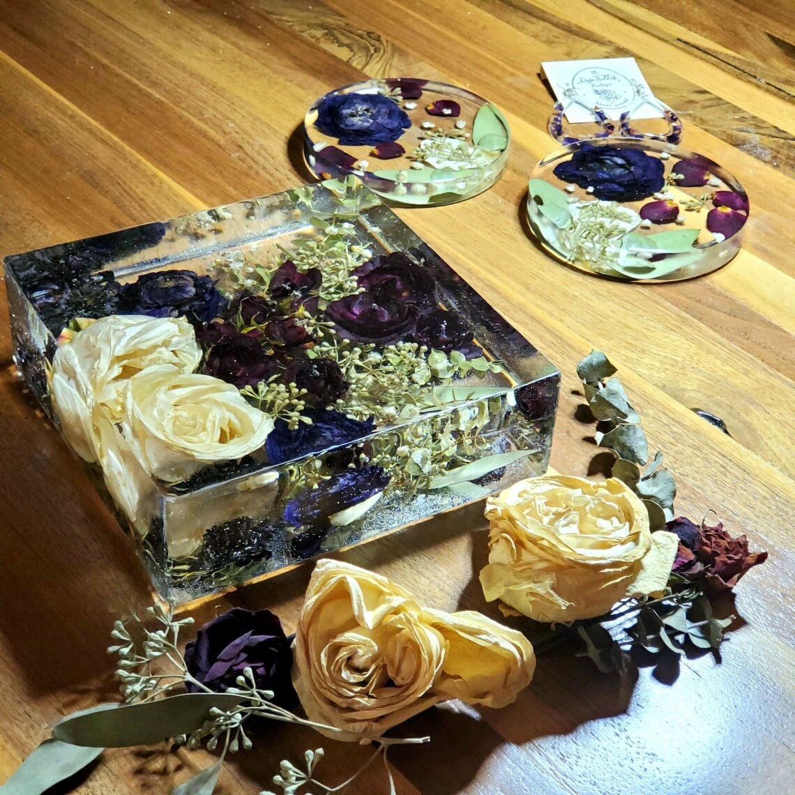 10X10 Resin bouquet preservation keepsake / Wedding bouquet Etsy