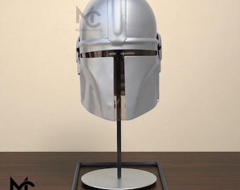 Mini Mandalorian Helmet Replica – Handmade Metal Star Wars Collectible