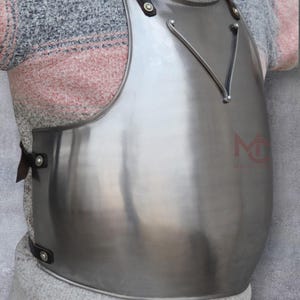 Churburg-Style Steel Breastplate: 1.5mm Medieval Armor, LARP Reenactment