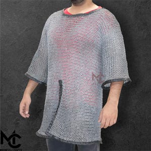Butted Chainmail Shirt | Lightweight Steel Mail Hauberk | Medieval Armor Tunic | LARP, SCA, Cosplay, Reenactment Gear