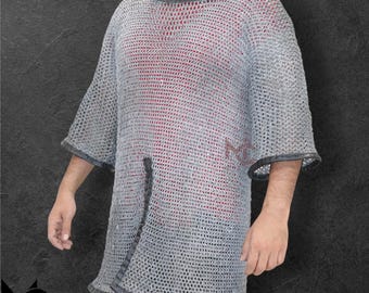 Lightweight Steel Chainmail Shirt: Medieval Armor Hauberk - LARP, Cosplay