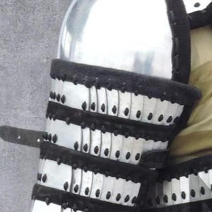 Lamellar Pauldrons – Handmade Shoulder 1 set of  Pair Brass,Alumunium,Mildsteel,Stainlesssteel, Armor for SCA, HMB, LARP, Reenactment b