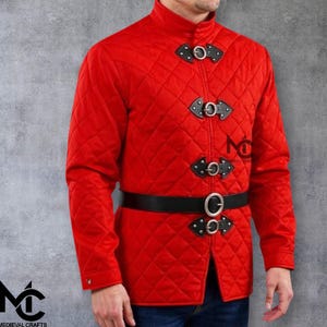 Medieval Gambeson Padded Armor -  Quilted Jacket for Reenactment, LARP, SCA, Cosplay | FREE Tailoring | Viking, Knight, Renaissance Costume