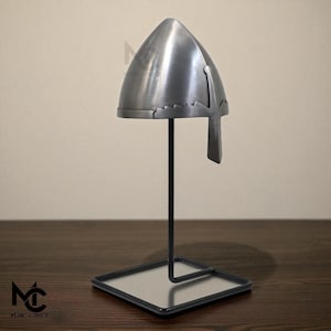 Mini Nasal Helmet – Medieval Viking Style Collectible| Handcrafted Steel Mini Helmet | Home Decor Gift | reenactment, or knight memorabilia