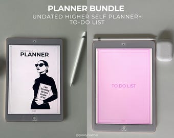 Digital Higher Self Planner Bundle: Undated To-Do List (PDF Download)