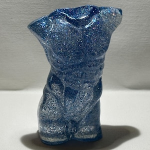 Muscular Naked Male Torso Resin Sculpture