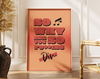 Impresión lírica de Mariana de The Royston Club: póster de música indie