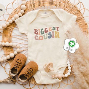 Biggest Cousin Shirt, Retro Toddler Tee, Matching Cousin Youth Shirt, Cute Cousin Bodysuit, Cousin Gift, Family Matching Outfit