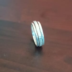 Minimalist Spinner Ring, Spinner Ring, Women Ring,Handmade Ring, Meditation Ring, Worry Ring, Fidget Ring, Silver Spinner Ring, Gift For Her