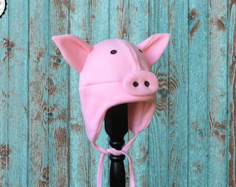 Pig Hat, Winter Fleece