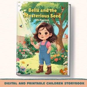 Garten Märchenbuch Kinder E-Book Druckbar Klassenzimmer Geschichtenbuch Sommeraktivität Kinder pflanzen ruhige Natur Blumengarten Vorschulkind Lernende