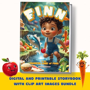 Picky Eater Lösung Bilderbuch für Kinder mit Gesunder Ernährung Printable Clipart Bundle für Kleinkinder Vorschule Ernährungslehrbuch