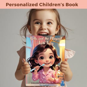 Personalized Storybook Custom Name Gift Kids Bedtime Book Character Editable and Printable Magical Children Tooth Fairy Story for Toddlers