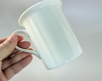 Vintage Lenox Casual Elegance White Mug | Made in USA | Minimalist Coffee Cup