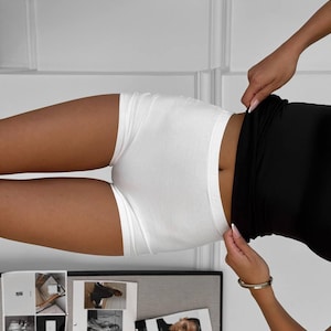 ladies under dress shorts TRUBKH Slip Shorts for Women Under Dresses Shorts for Under Dresses Women  Short Underwear for Women Under Skirt Shorts Thigh Society Underskirt Shorts  Compression Shorts for Women White M