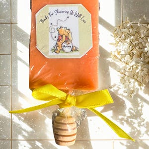 Winnie the Pooh Soap Pop Baby Shower Favors. &quot;Thank You For Showering Us With Love&quot;. Neutral Baby Shower Favors.