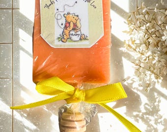 Winnie the Pooh Soap Pop Baby Shower Favors. "Thank You For Showering Us With Love". Neutral Baby Shower Favors.