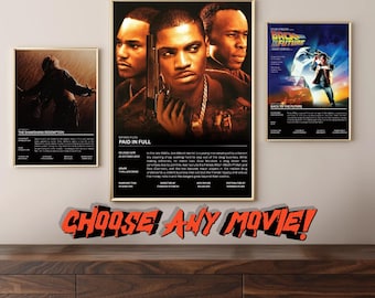Movie Posters - Custom Movie Posters Choose Your Own Movie/Series Poster For Print - Frames Are Not Inlcuded Unless Selected!