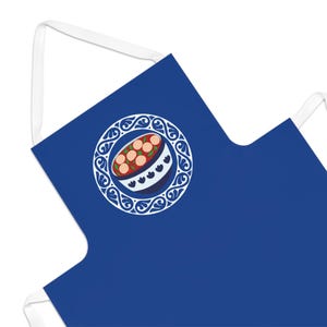 Uzbek Borek Soup Apron for Hosting Central Asian Events - Fun Cooking Gift for Food Lovers, Unique Kitchen Accessory, Chef Gift