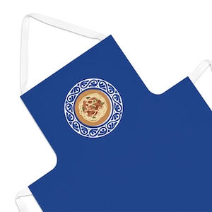 Uzbek Lagman Apron for Hosting Central Asian Events - Fun Cooking Gift for Food Lovers, Unique Kitchen Accessory, Chef Gift