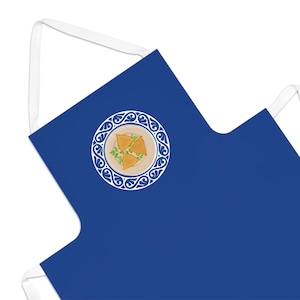 Uzbek Samsa Apron for Hosting Central Asian Events - Fun Cooking Gift for Food Lovers, Unique Kitchen Accessory, Chef Gift