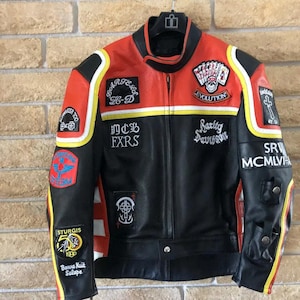 Harley Davidson Motorbike Cowhide Leather Jacket Vintage Harley Davidson Men&#39;s Motorcycle Biker Jacket-Vintage Jacket Gift For bikers