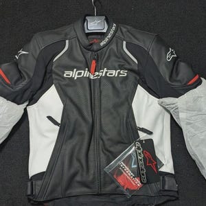 Alpinestars Racing Motorbike Cowhide Leather Jacket CE Armors MotoGP New Alpinestars Motorcycle Biker Jacket-Riding Gear
