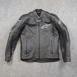 Alpinestars Racing Motorbike Cowhide Leather Jacket CE Armors MotoGP New Alpinestars Motorcycle Biker Jacket-Riding Gear