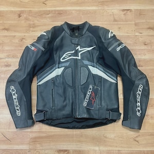 Alpinestars Racing Motorbike Cowhide Leather Jacket CE Armors MotoGP New Alpinestars Motorcycle Biker Jacket-Riding Gear