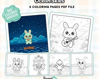 Little Luminari: Ocean Skies Coloring Book by Second Chances
