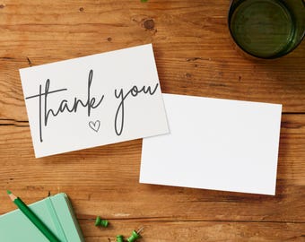 Printable Thank You Card - 6 x 4in Landscape card - Instant Download PDF