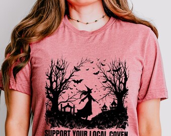 Support Your Local Coven Shirt: Witchy Feminist Graphic Tee