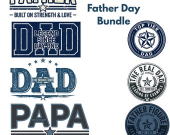 Ensemble PNG vintage pour la fête des pères, conception de chemise pour papa, papa SVG (téléchargement numérique)