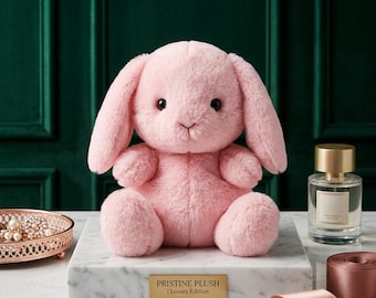 Peluche lapin rose pétale, peluche de la taille d'une paume, lapin kawaii doux, cadeau enfant