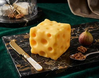 Squishy géant au fromage, XL anti-stress à augmentation lente, jouet de bureau amusant
