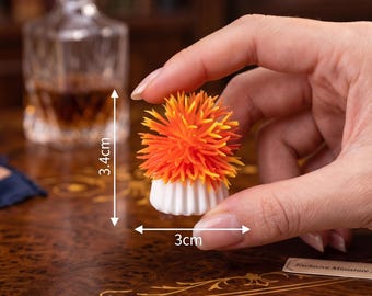 Pot de fleur miniature, décoration végétale en résine rose et blanche, décoration féerique pour jardin, accessoire pour terrarium