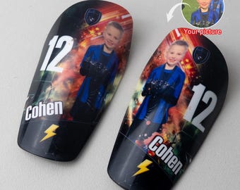 Espinilleras de fútbol personalizadas: regalo con foto personalizado
