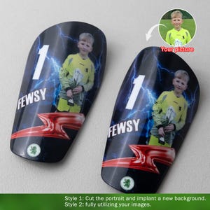 Personalized soccer shin guards, football shin guards equipment for kids/adults, gifts for football lovers, high-strength shin guards