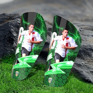 Personalized mini shin guards, football shin guards, high strength shin guards, children/adult football shin guards equipment, Soccer gift